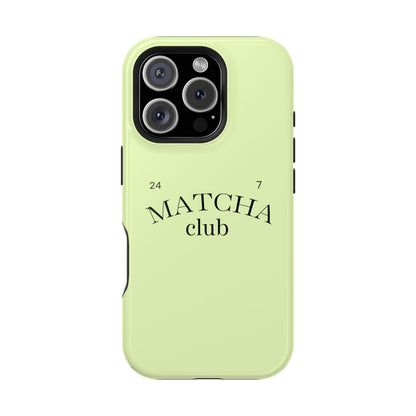 Magnetic IPhone Case, Matcha Coffee Lover, Impact-Resistant Case, Coffee Date Enthusiast, Matcha with Friends, Protective Phone Cover
