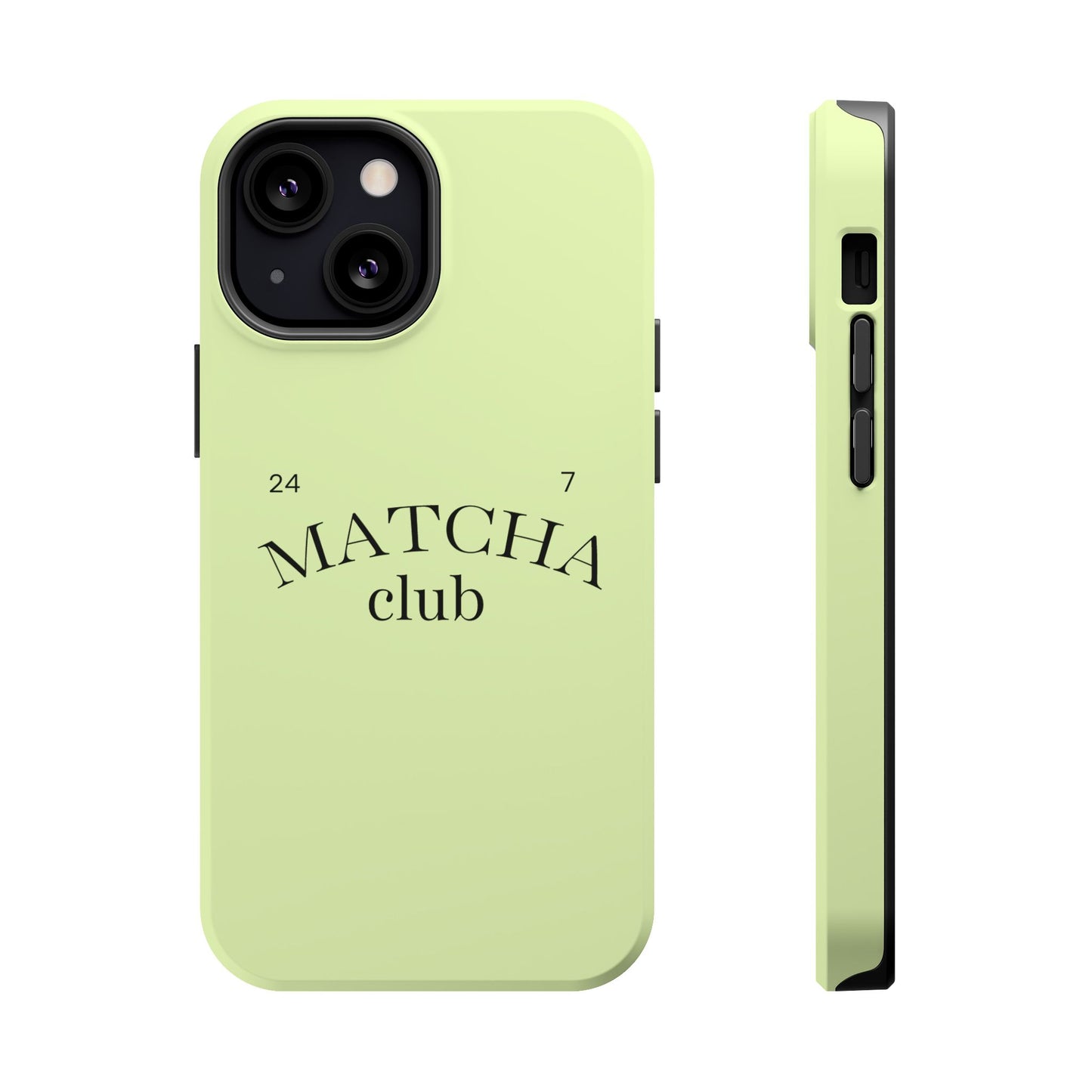 Magnetic IPhone Case, Matcha Coffee Lover, Impact-Resistant Case, Coffee Date Enthusiast, Matcha with Friends, Protective Phone Cover