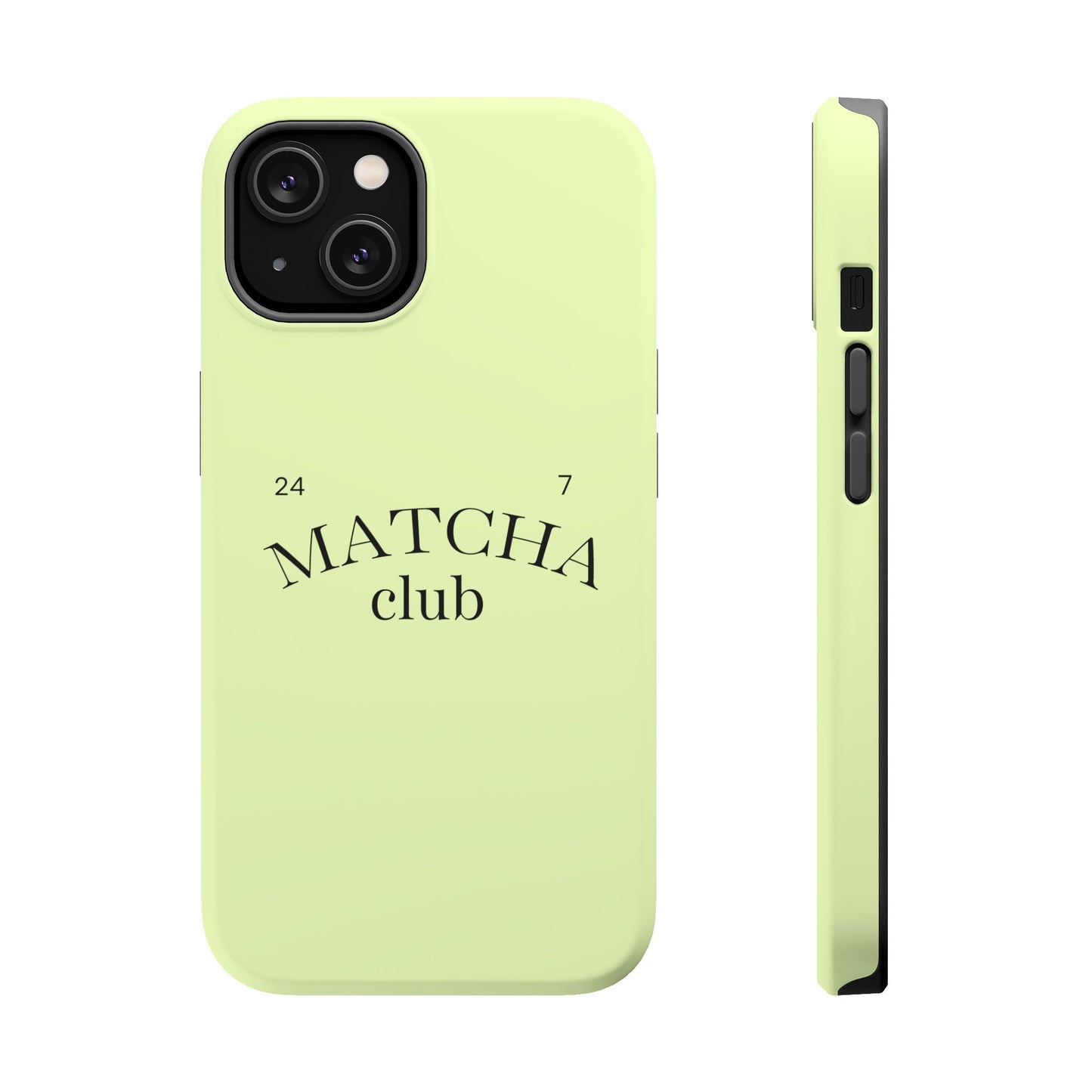 Magnetic IPhone Case, Matcha Coffee Lover, Impact-Resistant Case, Coffee Date Enthusiast, Matcha with Friends, Protective Phone Cover