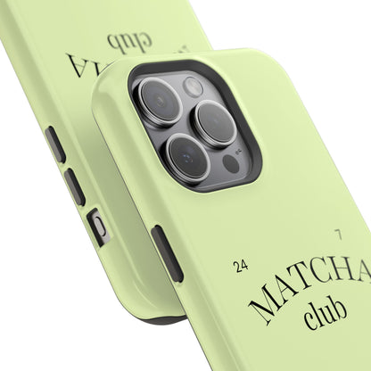 Magnetic IPhone Case, Matcha Coffee Lover, Impact-Resistant Case, Coffee Date Enthusiast, Matcha with Friends, Protective Phone Cover