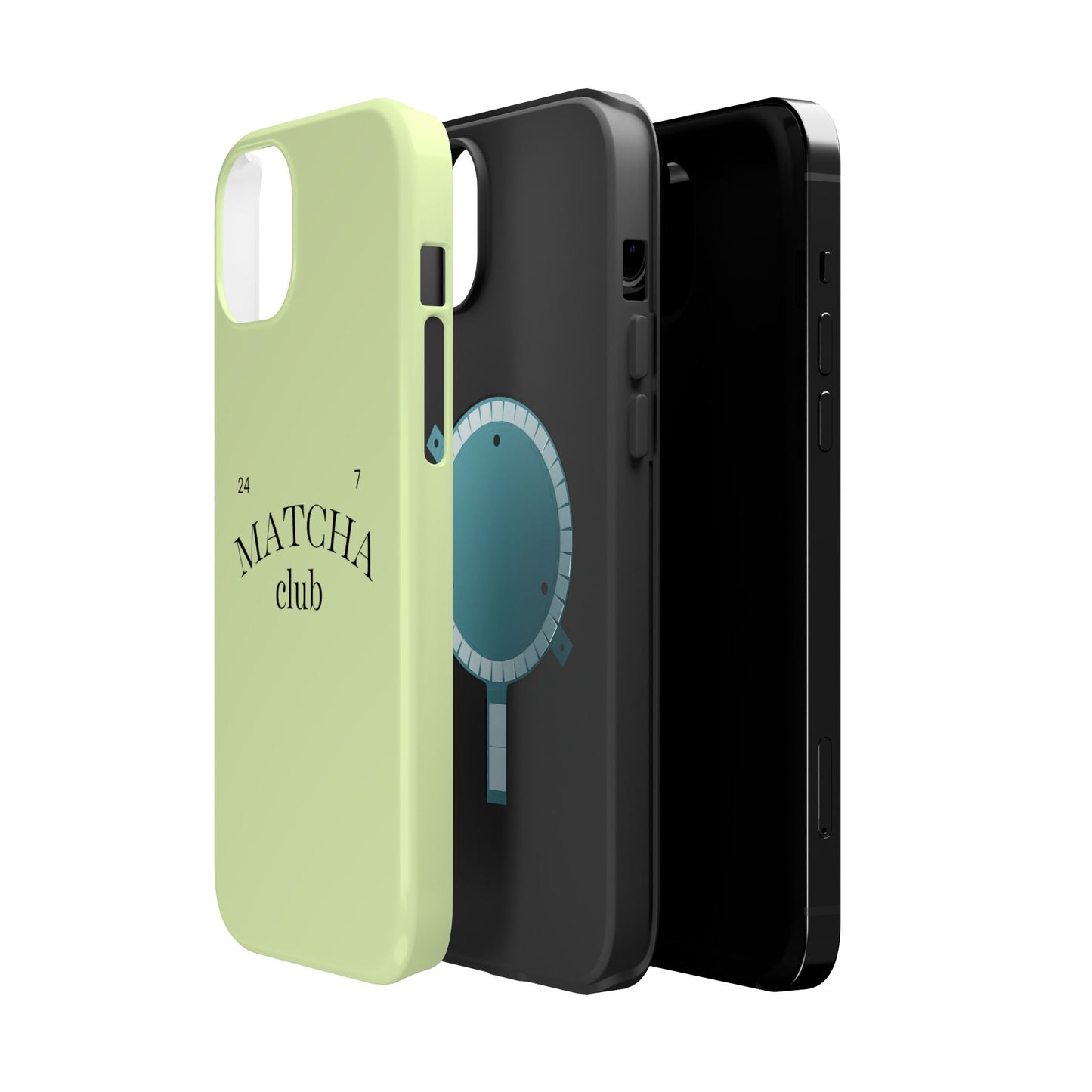 Magnetic IPhone Case, Matcha Coffee Lover, Impact-Resistant Case, Coffee Date Enthusiast, Matcha with Friends, Protective Phone Cover