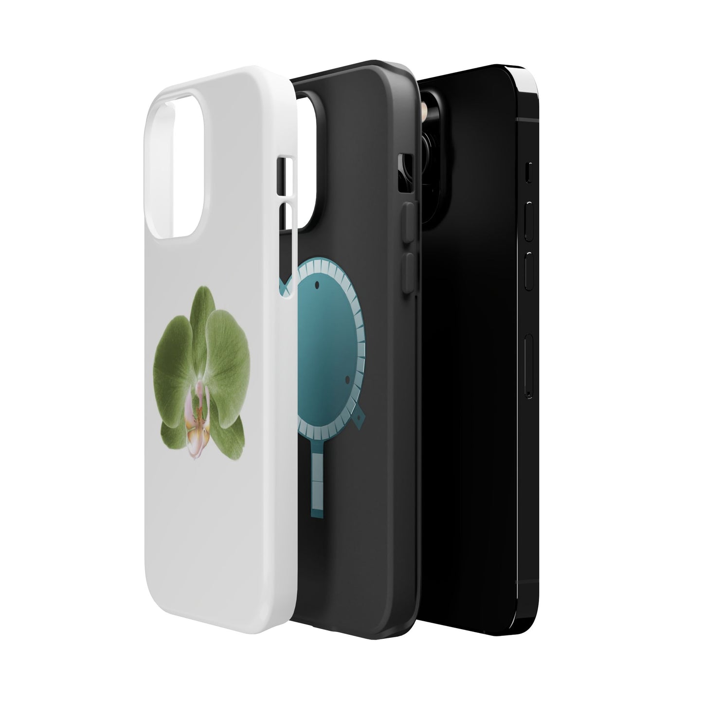 Magnetic IPhone Case, Durable Impact-Resistant Floral Feminine Fashionable Cover, Gift for Her, Protective Smartphone Shell, Trendy