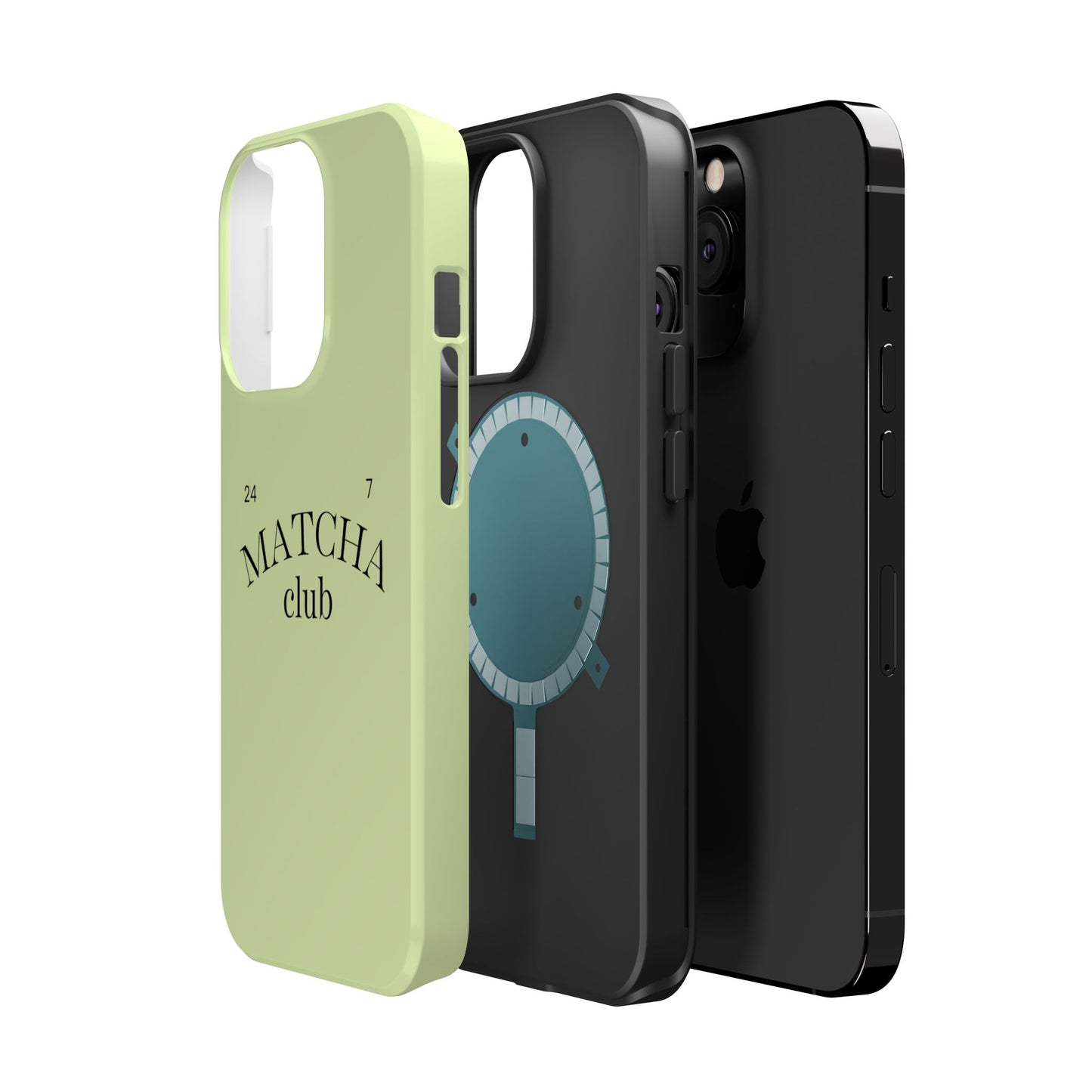 Magnetic IPhone Case, Matcha Coffee Lover, Impact-Resistant Case, Coffee Date Enthusiast, Matcha with Friends, Protective Phone Cover