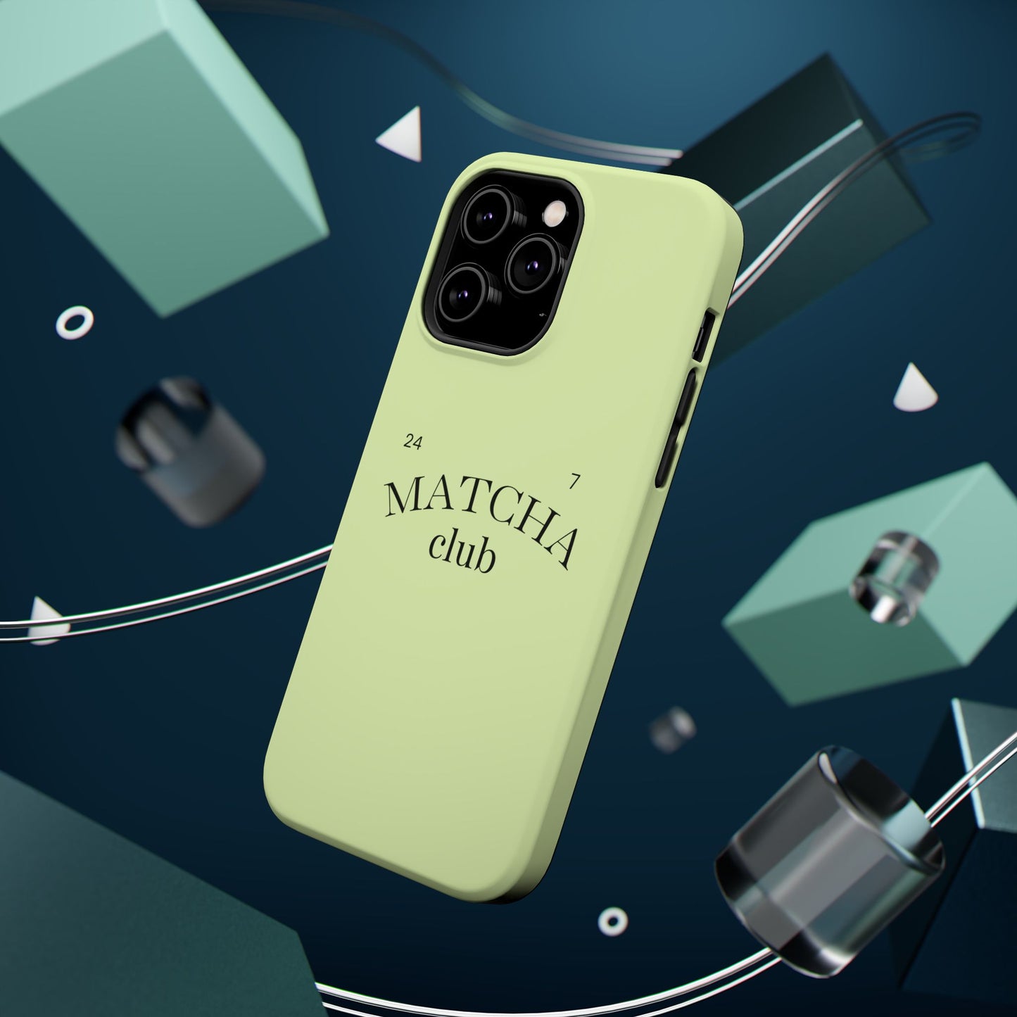 Magnetic IPhone Case, Matcha Coffee Lover, Impact-Resistant Case, Coffee Date Enthusiast, Matcha with Friends, Protective Phone Cover