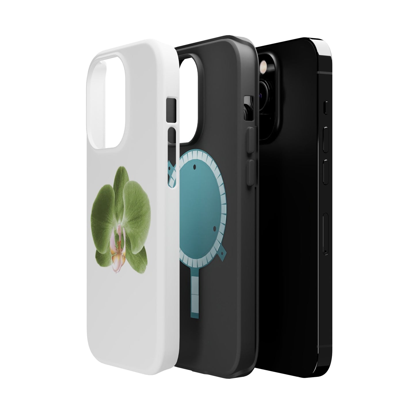 Magnetic IPhone Case, Durable Impact-Resistant Floral Feminine Fashionable Cover, Gift for Her, Protective Smartphone Shell, Trendy