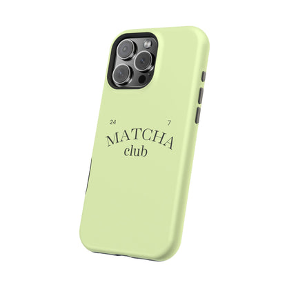 Magnetic IPhone Case, Matcha Coffee Lover, Impact-Resistant Case, Coffee Date Enthusiast, Matcha with Friends, Protective Phone Cover
