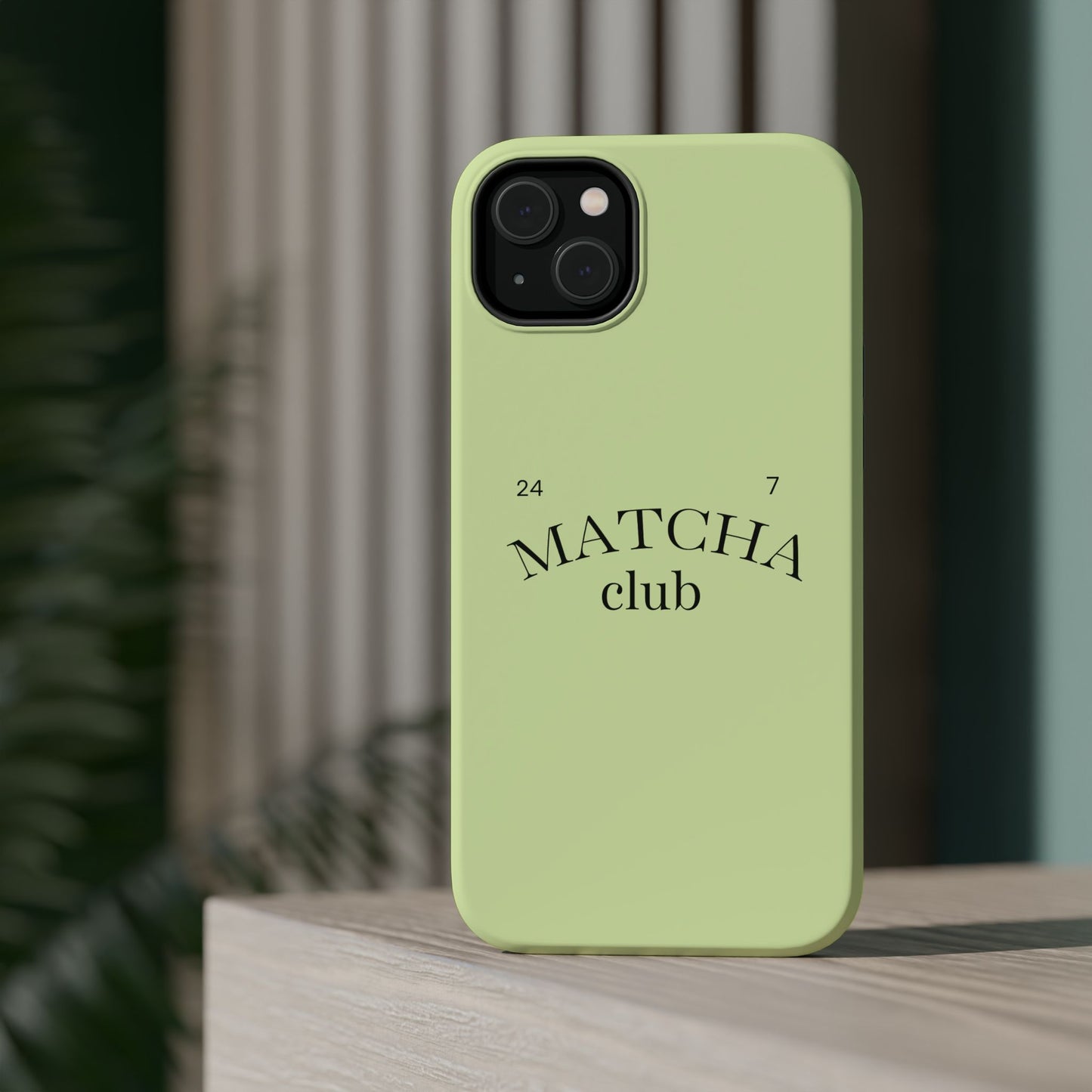 Magnetic IPhone Case, Matcha Coffee Lover, Impact-Resistant Case, Coffee Date Enthusiast, Matcha with Friends, Protective Phone Cover