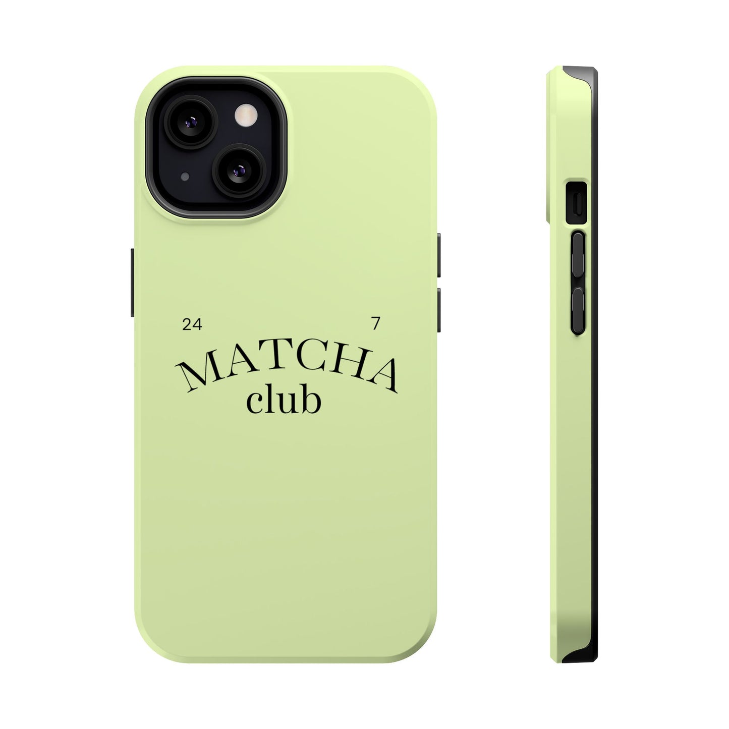 Magnetic IPhone Case, Matcha Coffee Lover, Impact-Resistant Case, Coffee Date Enthusiast, Matcha with Friends, Protective Phone Cover