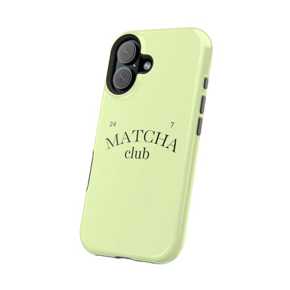 Magnetic IPhone Case, Matcha Coffee Lover, Impact-Resistant Case, Coffee Date Enthusiast, Matcha with Friends, Protective Phone Cover
