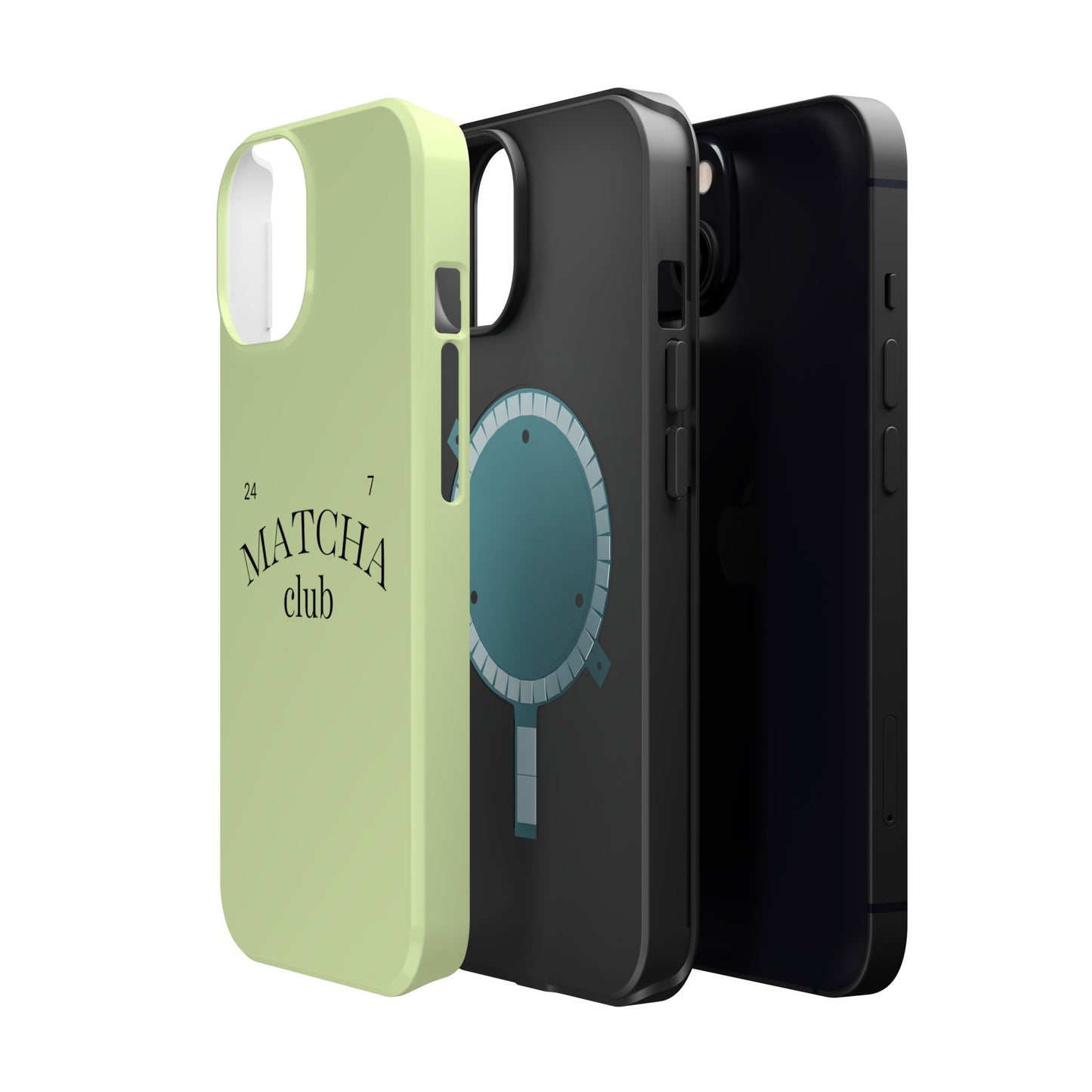 Magnetic IPhone Case, Matcha Coffee Lover, Impact-Resistant Case, Coffee Date Enthusiast, Matcha with Friends, Protective Phone Cover