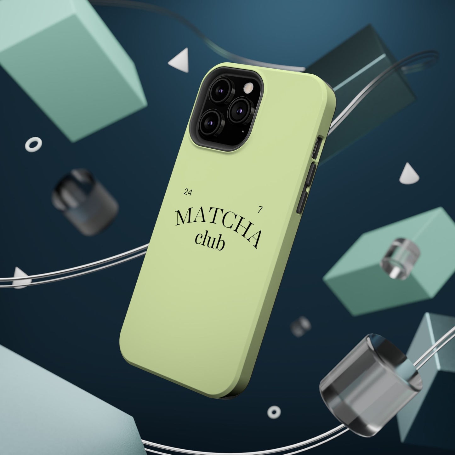 Magnetic IPhone Case, Matcha Coffee Lover, Impact-Resistant Case, Coffee Date Enthusiast, Matcha with Friends, Protective Phone Cover
