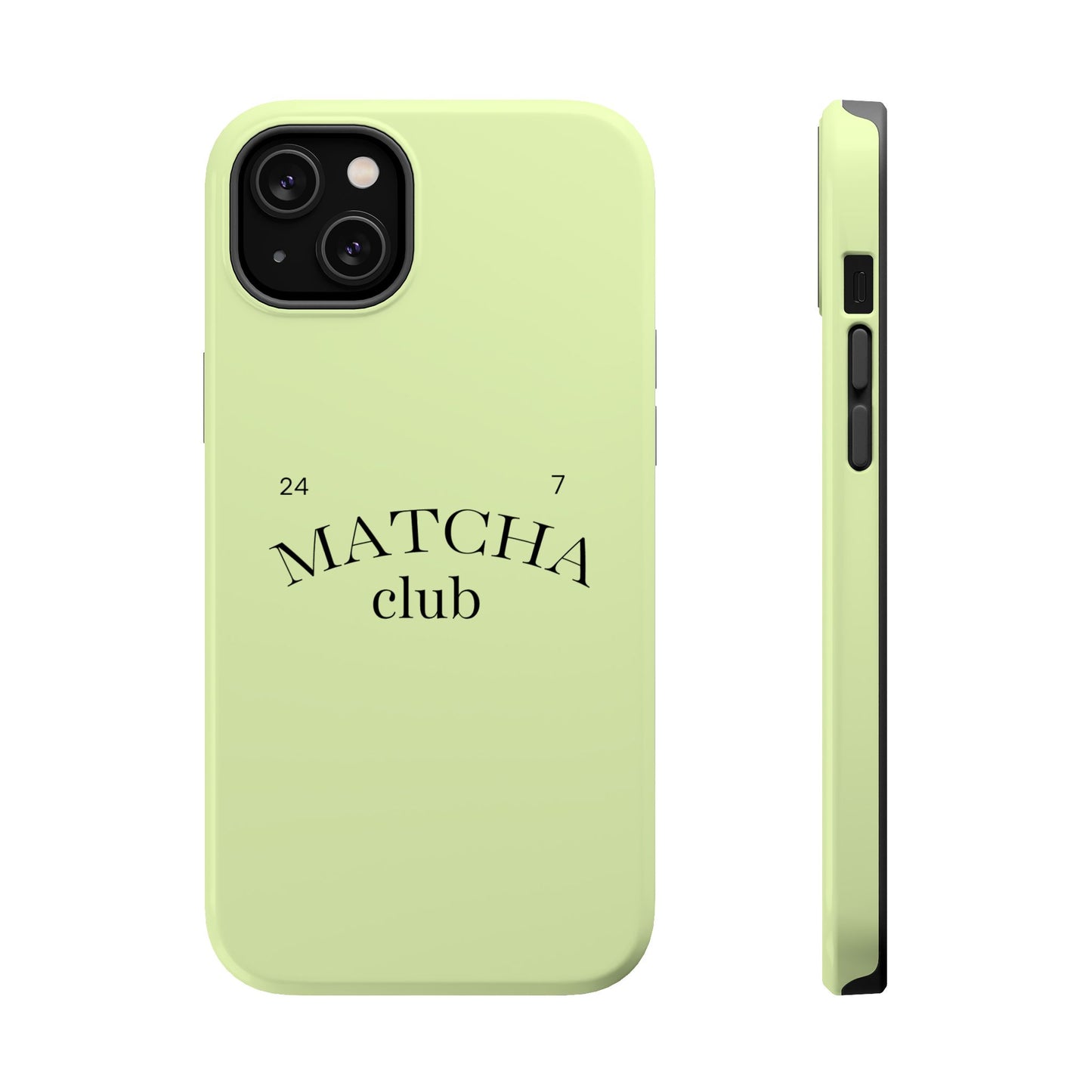 Magnetic IPhone Case, Matcha Coffee Lover, Impact-Resistant Case, Coffee Date Enthusiast, Matcha with Friends, Protective Phone Cover