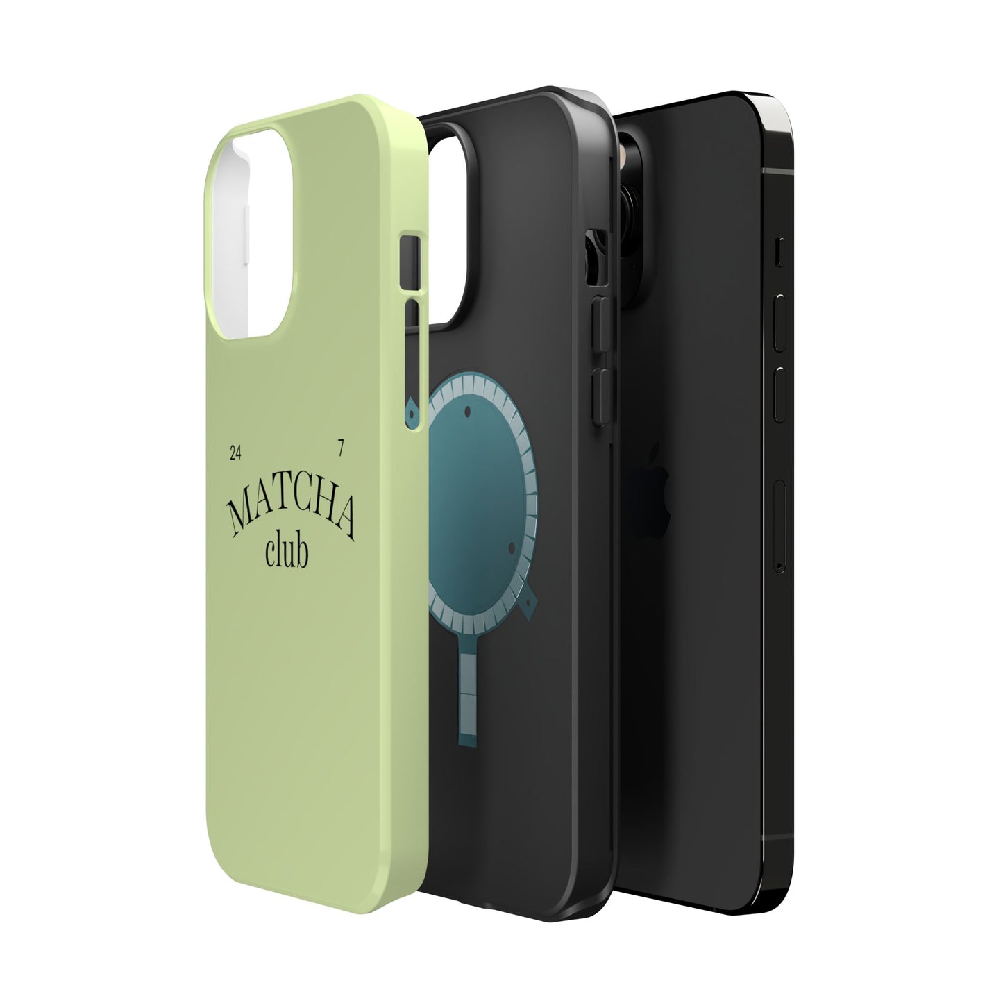 Magnetic IPhone Case, Matcha Coffee Lover, Impact-Resistant Case, Coffee Date Enthusiast, Matcha with Friends, Protective Phone Cover