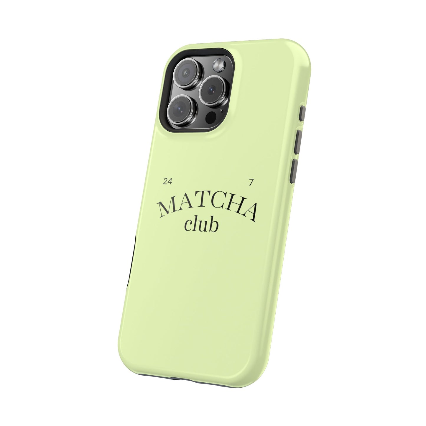 Magnetic IPhone Case, Matcha Coffee Lover, Impact-Resistant Case, Coffee Date Enthusiast, Matcha with Friends, Protective Phone Cover