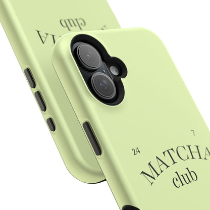 Magnetic IPhone Case, Matcha Coffee Lover, Impact-Resistant Case, Coffee Date Enthusiast, Matcha with Friends, Protective Phone Cover
