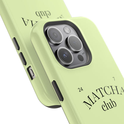 Magnetic IPhone Case, Matcha Coffee Lover, Impact-Resistant Case, Coffee Date Enthusiast, Matcha with Friends, Protective Phone Cover