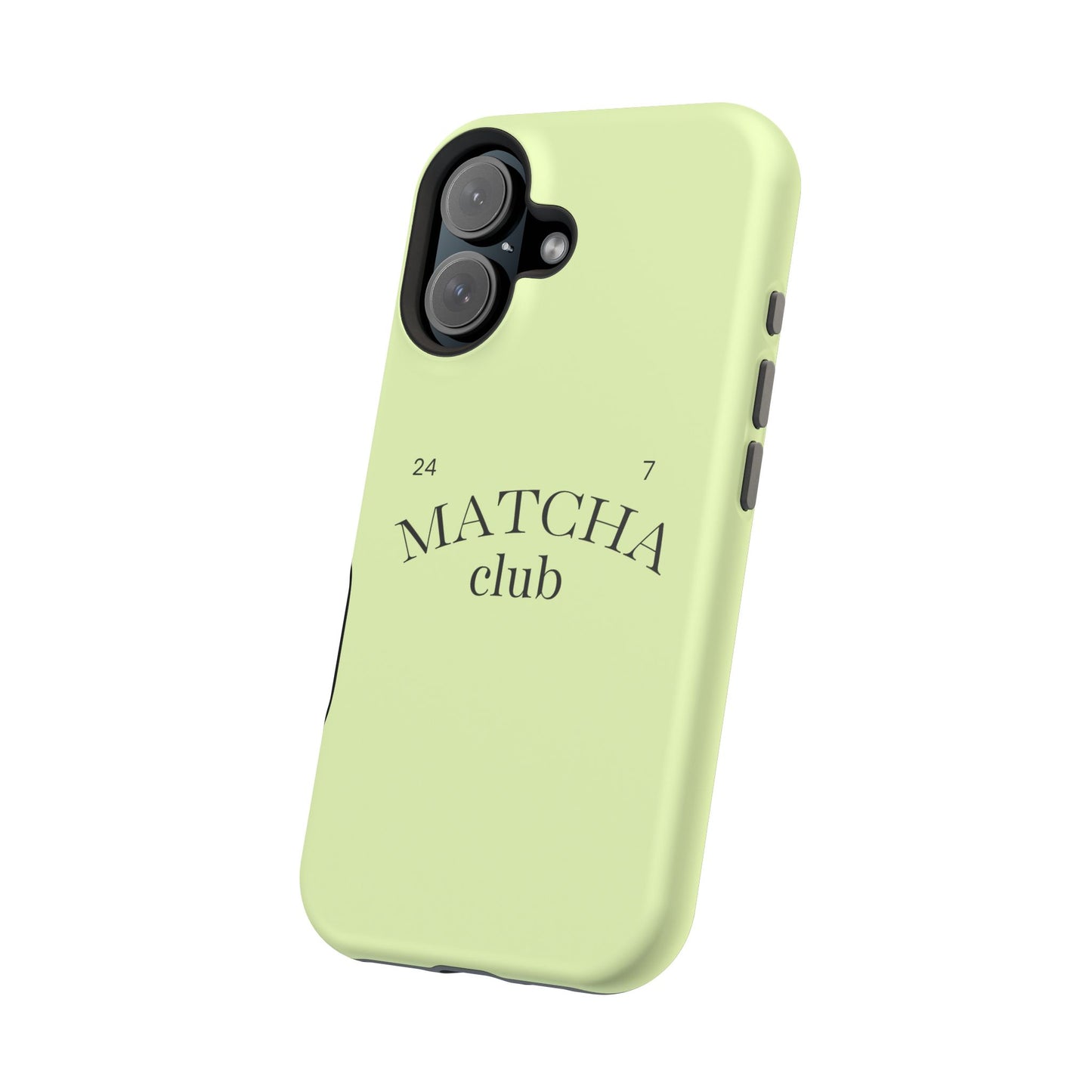 Magnetic IPhone Case, Matcha Coffee Lover, Impact-Resistant Case, Coffee Date Enthusiast, Matcha with Friends, Protective Phone Cover
