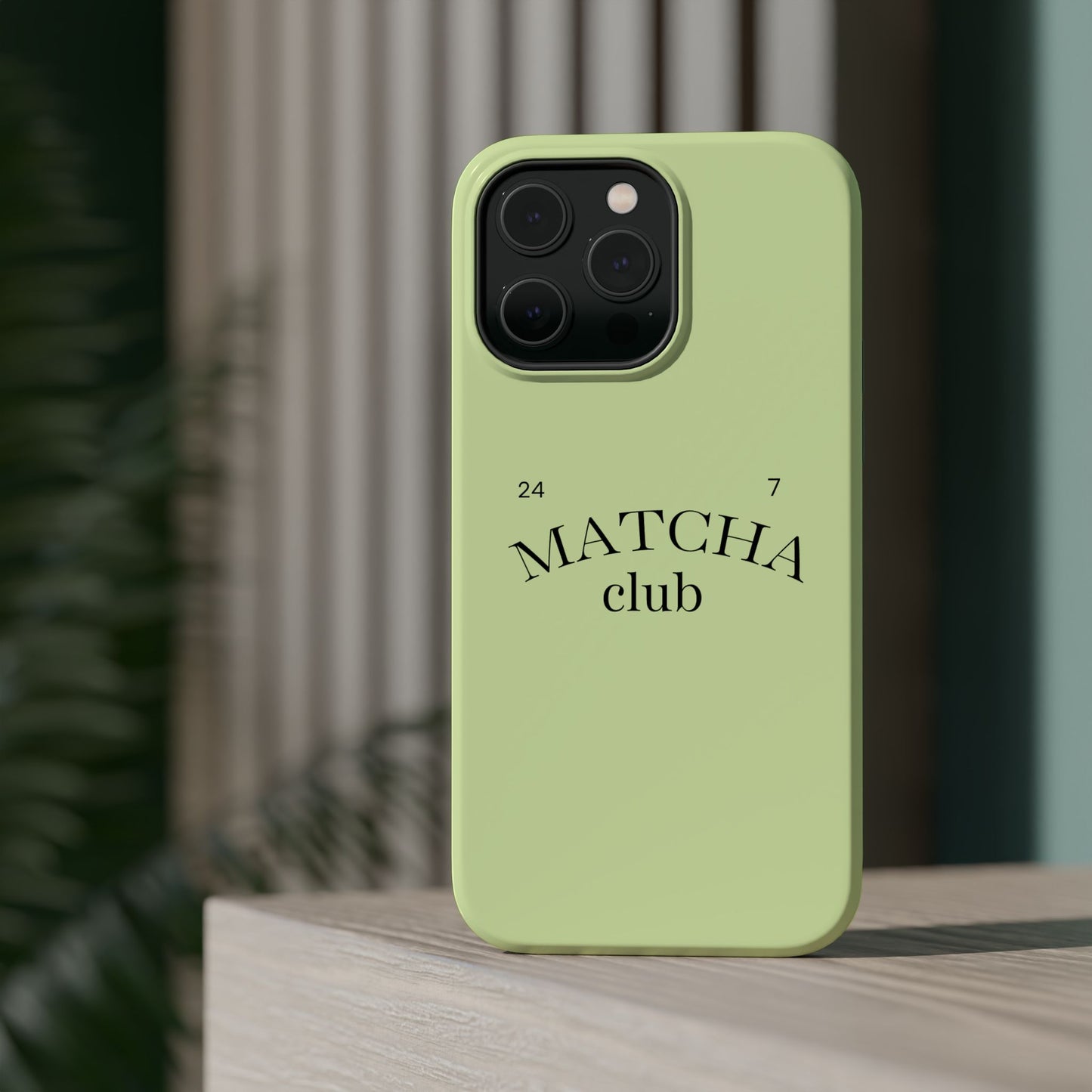 Magnetic IPhone Case, Matcha Coffee Lover, Impact-Resistant Case, Coffee Date Enthusiast, Matcha with Friends, Protective Phone Cover