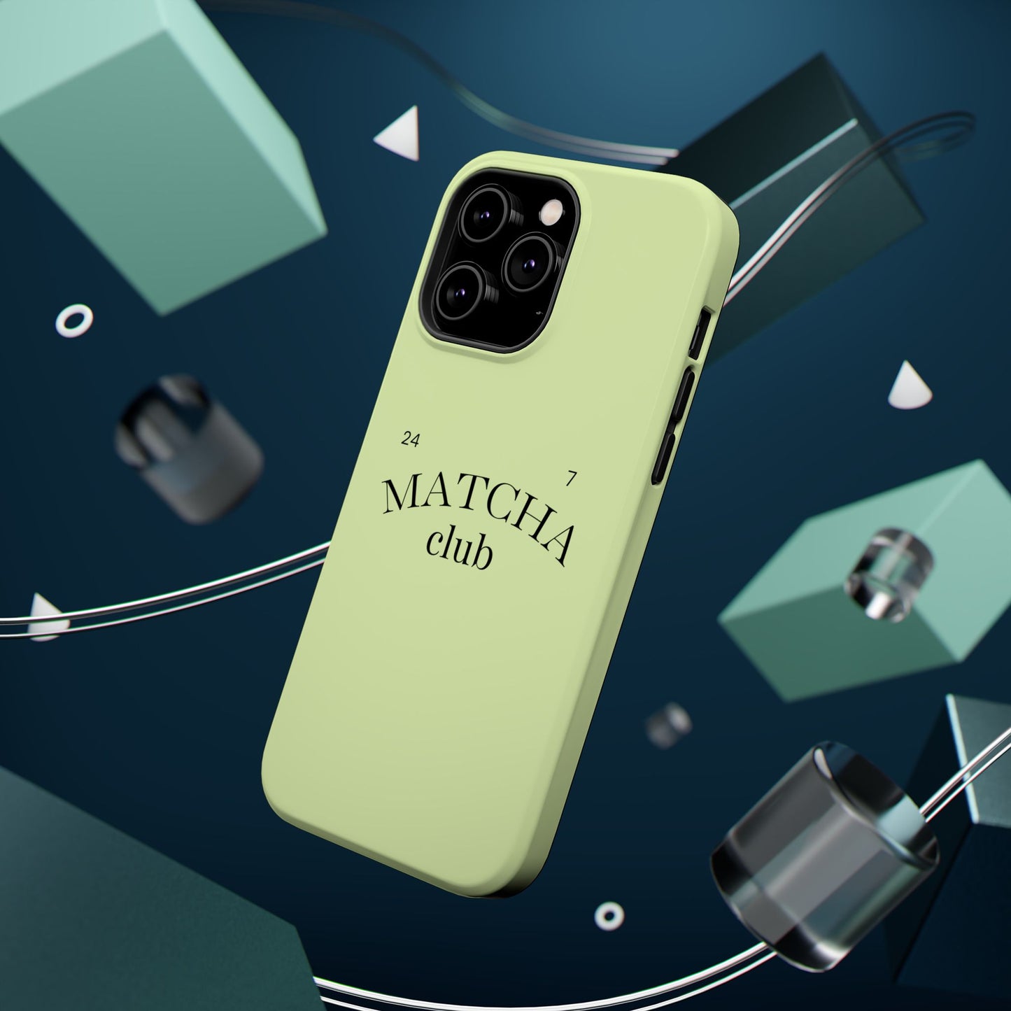 Magnetic IPhone Case, Matcha Coffee Lover, Impact-Resistant Case, Coffee Date Enthusiast, Matcha with Friends, Protective Phone Cover