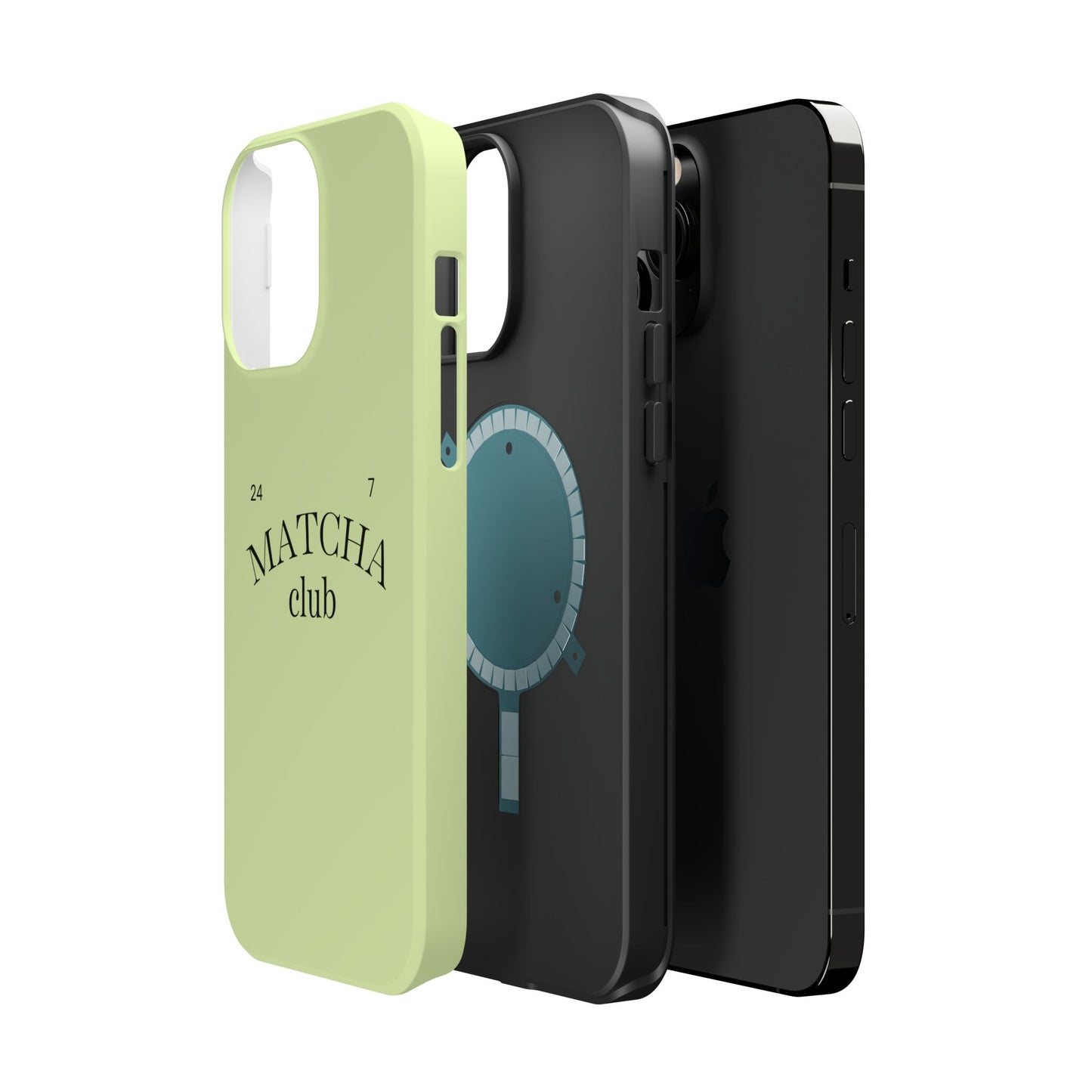 Magnetic IPhone Case, Matcha Coffee Lover, Impact-Resistant Case, Coffee Date Enthusiast, Matcha with Friends, Protective Phone Cover