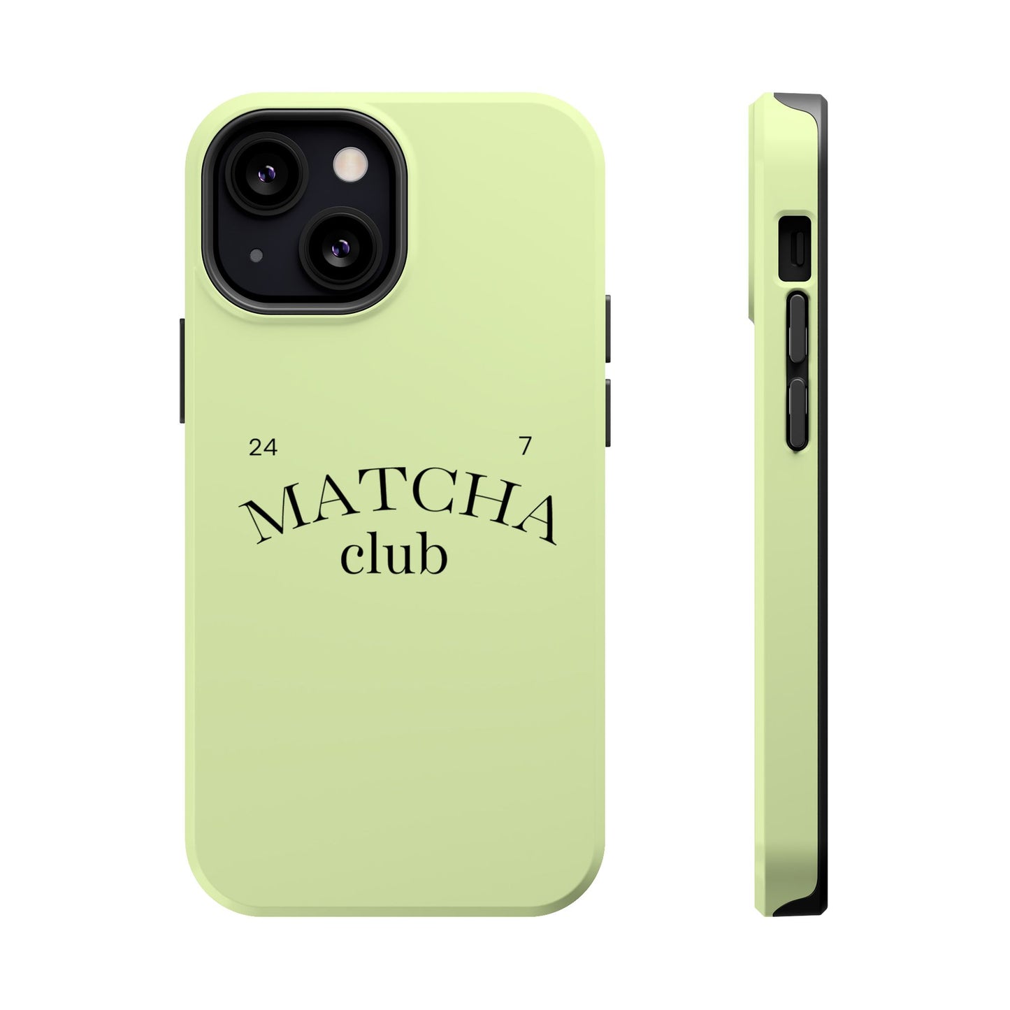 Magnetic IPhone Case, Matcha Coffee Lover, Impact-Resistant Case, Coffee Date Enthusiast, Matcha with Friends, Protective Phone Cover