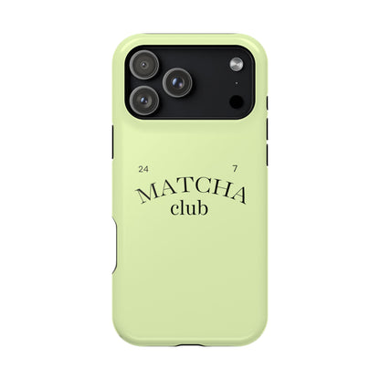 Magnetic IPhone Case, Matcha Coffee Lover, Impact-Resistant Case, Coffee Date Enthusiast, Matcha with Friends, Protective Phone Cover