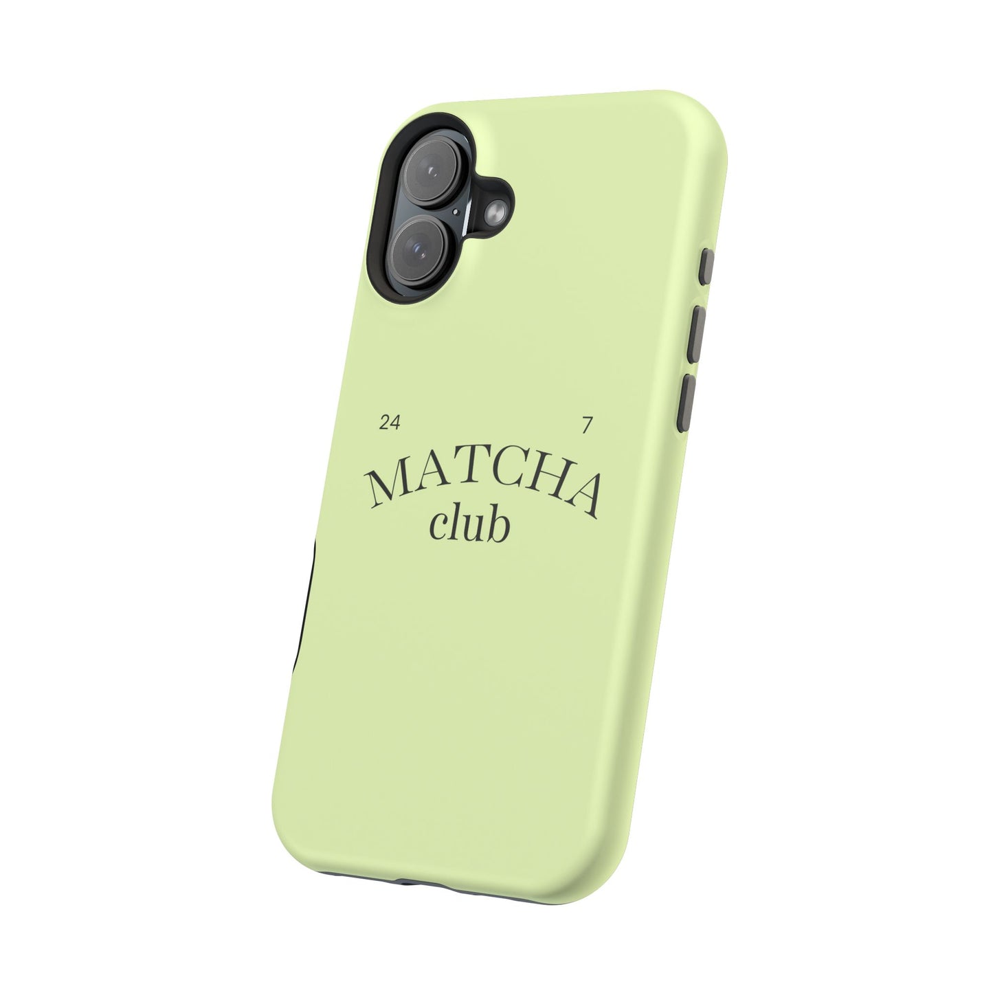 Magnetic IPhone Case, Matcha Coffee Lover, Impact-Resistant Case, Coffee Date Enthusiast, Matcha with Friends, Protective Phone Cover